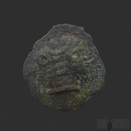 Greek Coin Macedon Neapolis Æ Drachm Circa 375–350 BC ancient bronze coin