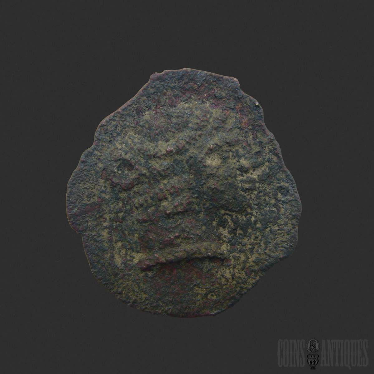 Greek Coin Macedon Neapolis Æ Drachm Circa 375–350 BC ancient bronze coin