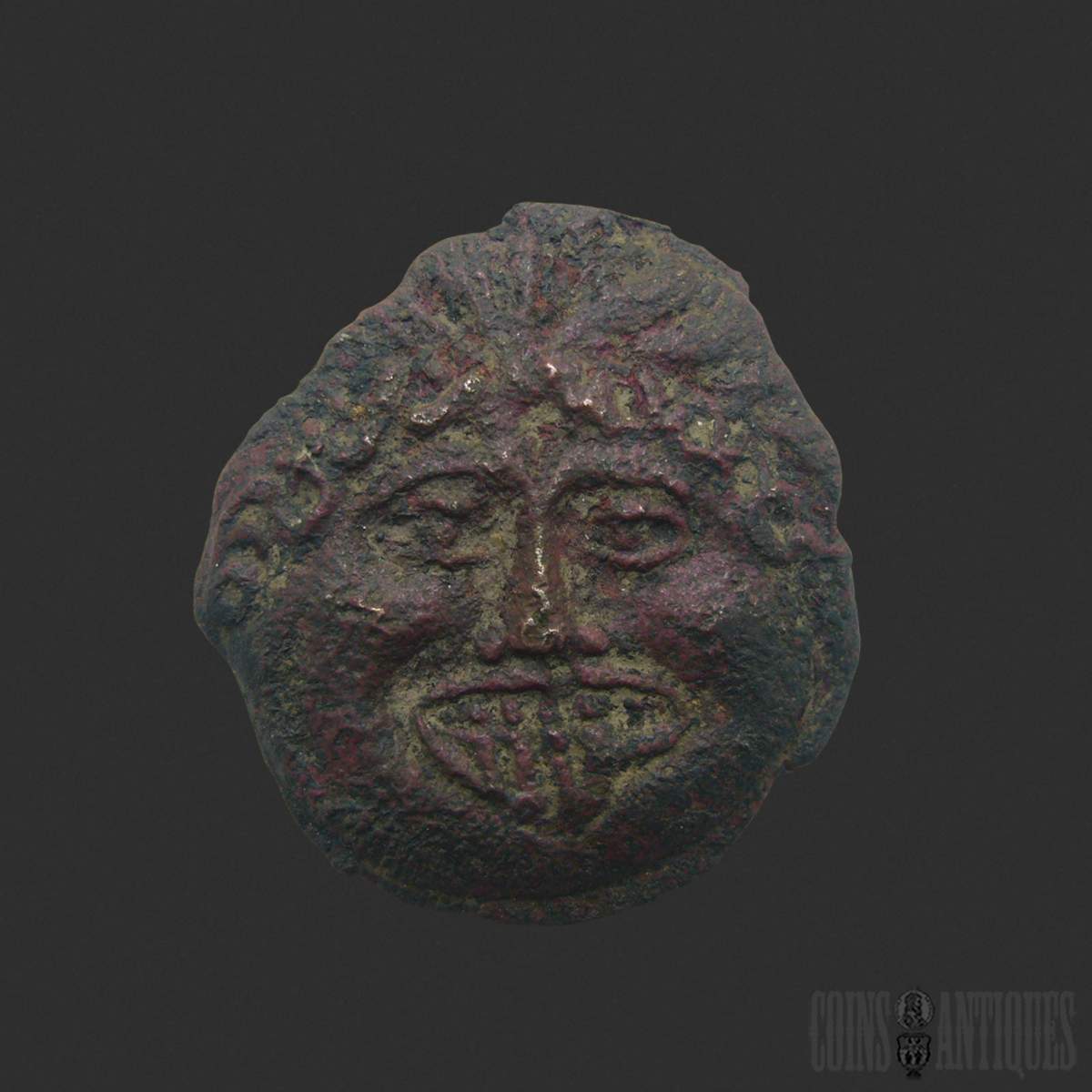 Greek Coin: Macedon, Neapolis Æ Drachm Circa 375–350 BC Greek Coin: Macedon, Neapolis Æ Drachm Circa 375–350 BC
