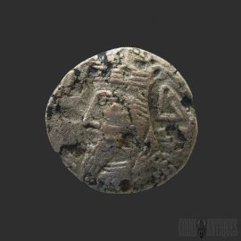 Parthian: King Vologases IV (147–191 AD) Silver Drachm, Ekbatana Mint, Arsacid Coin