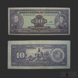 Venezuela 10 Bolívares Banknote 1995 – Banco Central de Venezuela