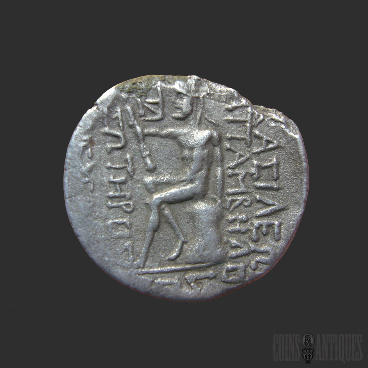 Attambelos I silver coin from the ancient Kingdom of Characene